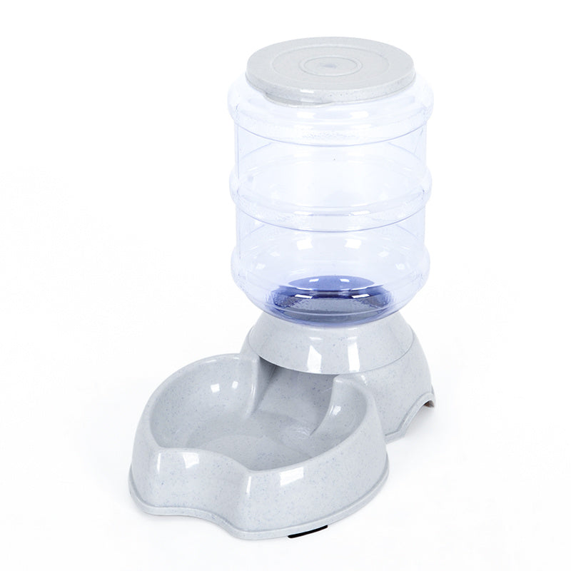 White pet water fountain on a white background