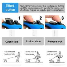 Instructions for using a dog restraint device with labeled steps and illustrations.