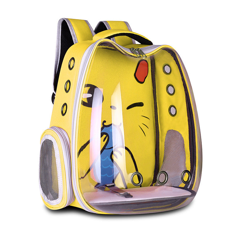Pet Supplies Pet Backpack Convenient Pet Space Bag Breathable Shoulder Cat Bag Dog Bag - The Pawfect Bargains