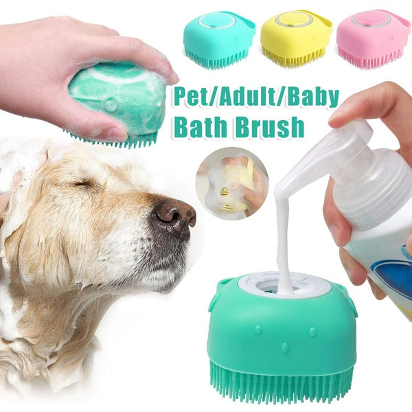 Silicone Dog Bath Massage & Grooming Gloves - The Pawfect Bargains