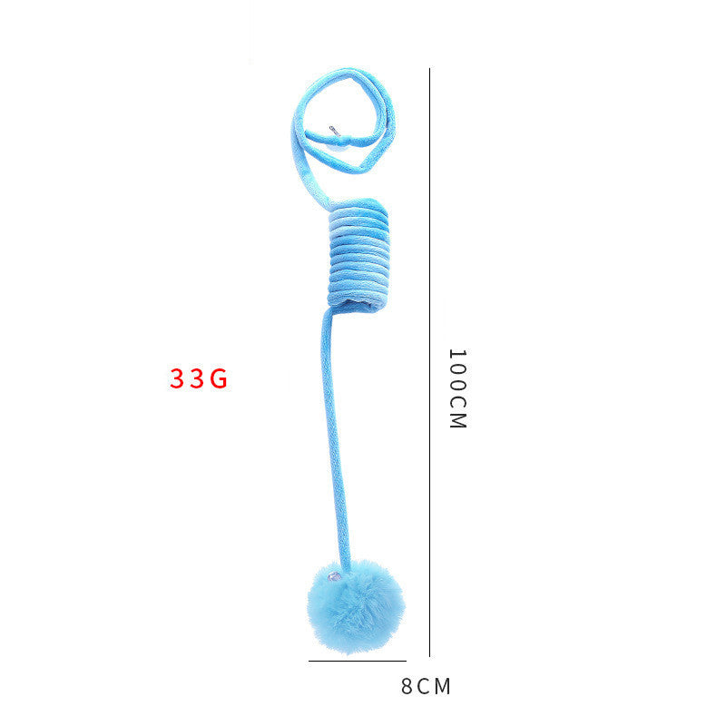 Blue spring balance scale with measurement details on a white background
