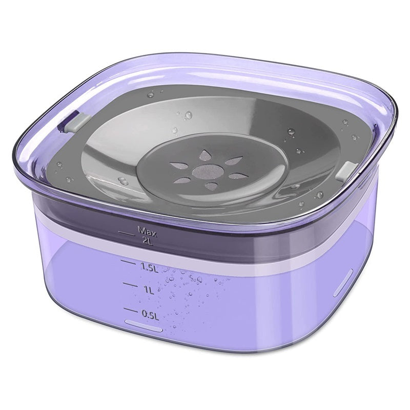 Purple container with a gray lid on a white background