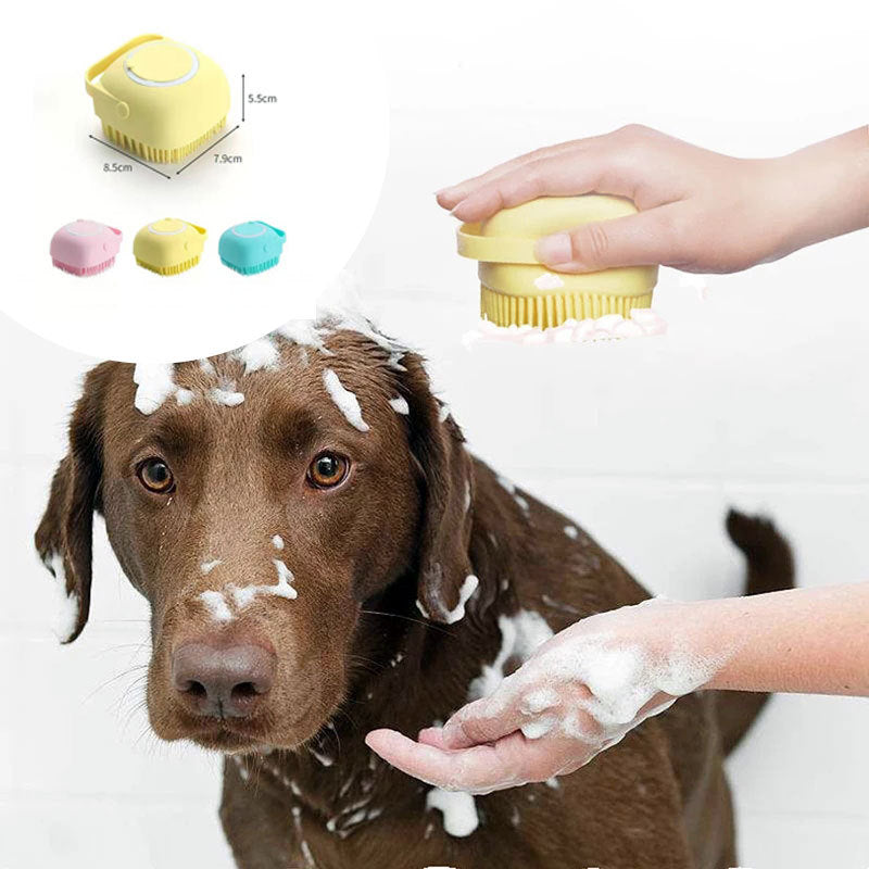 Silicone Dog Bath Massage & Grooming Gloves - The Pawfect Bargains