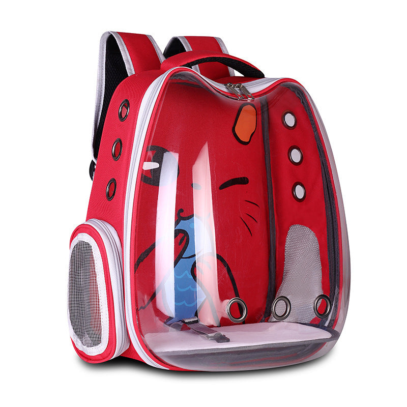 Pet Supplies Pet Backpack Convenient Pet Space Bag Breathable Shoulder Cat Bag Dog Bag - The Pawfect Bargains