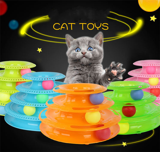 Interactive & fun multilayer cat turntable - The Pawfect Bargains