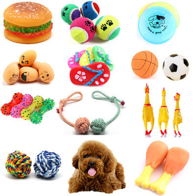 Pet ball, hamburger & toys - The Pawfect Bargains