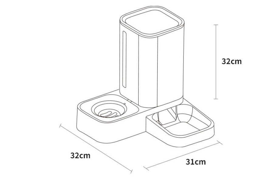 Automatic Double Food and Water Dispenser - The Pawfect Bargains